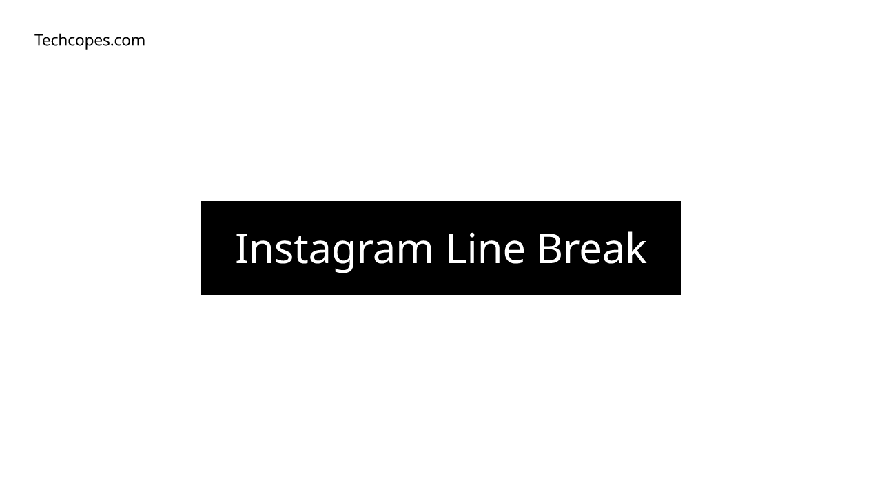 Instagram Line Break Generator - Copy and Paste